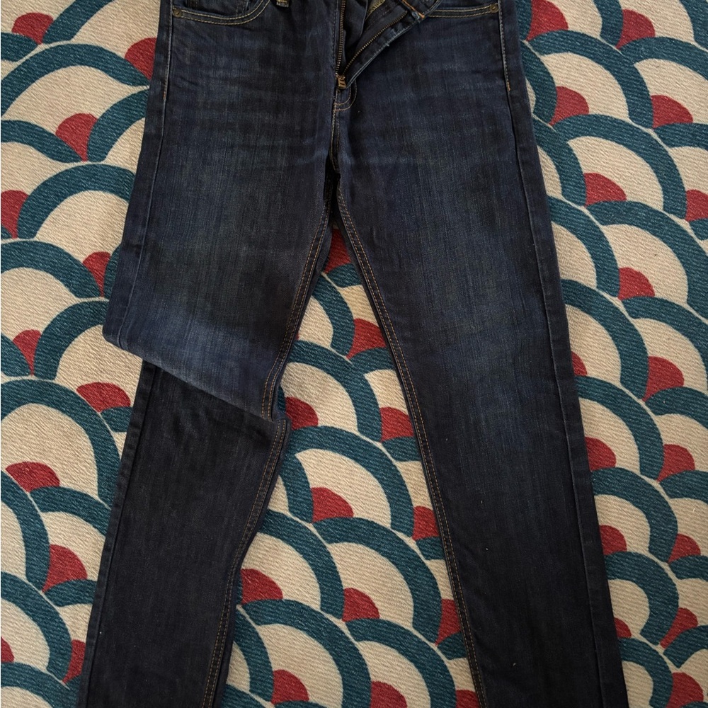 Levi's Blue Skinny Jeans with Distressed Knee